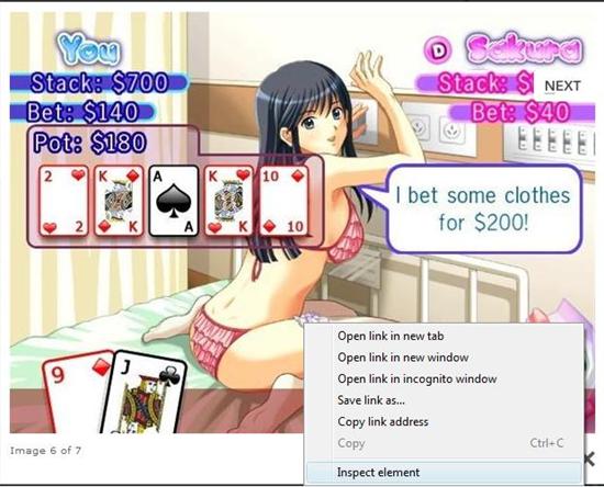 Sexy strip poker