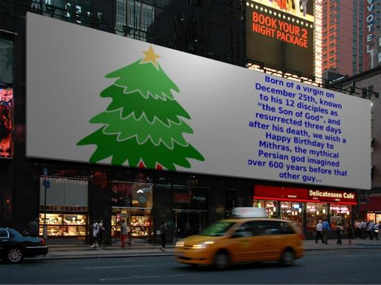 Xmas billboard