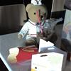 Coke teddy drinking coke :O