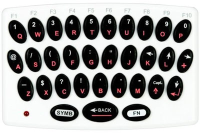 QWERTY Keyboard Designed for Wii